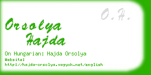 orsolya hajda business card